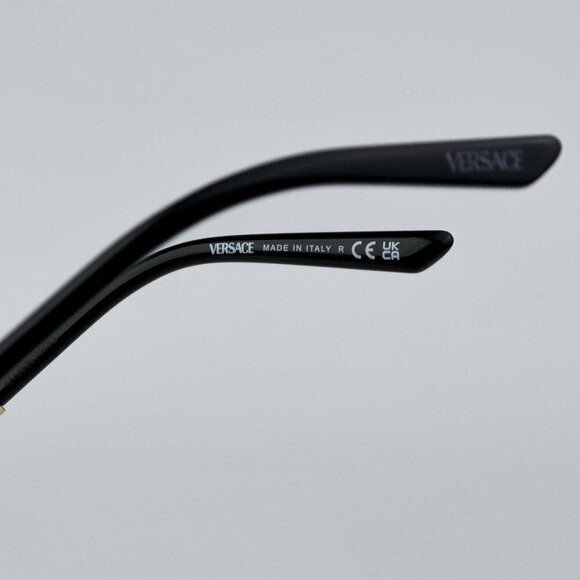 Versace VE2267 100287 BRAND NEW Sunglasses Gold Dark Gradient Pilot Unisex - Picture 8 of 10